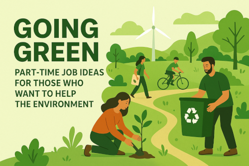 People doing part time green jobs.
