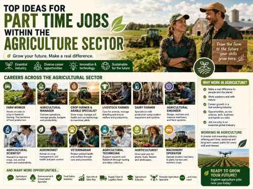An infographic of agriculture jobs