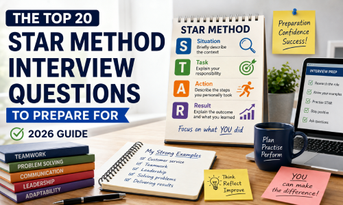 Top 20 STAR Method Interview Questions Graphic